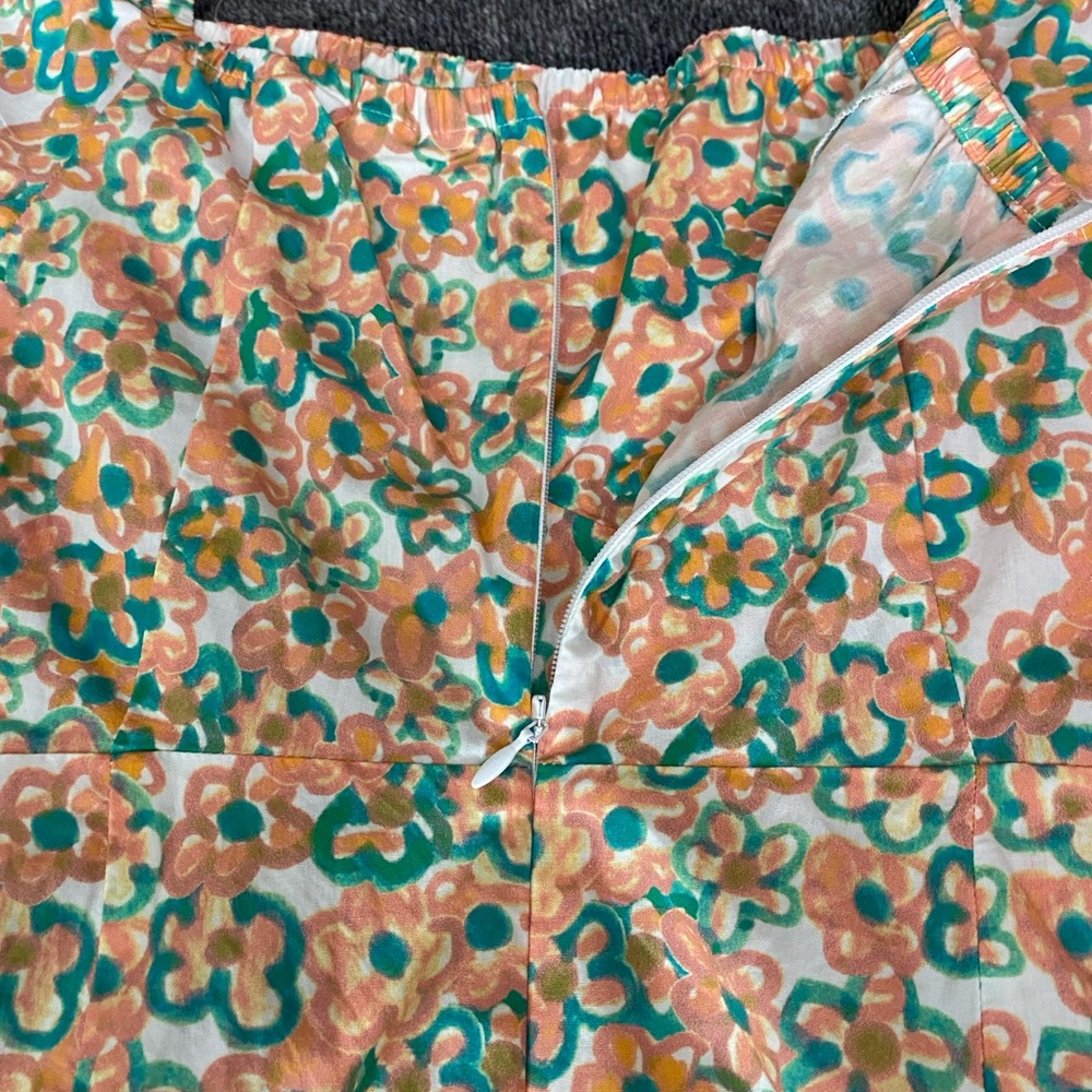 Obey Cleo Floral Mini Dress with Puff Sleeves - Picture 8 of 8